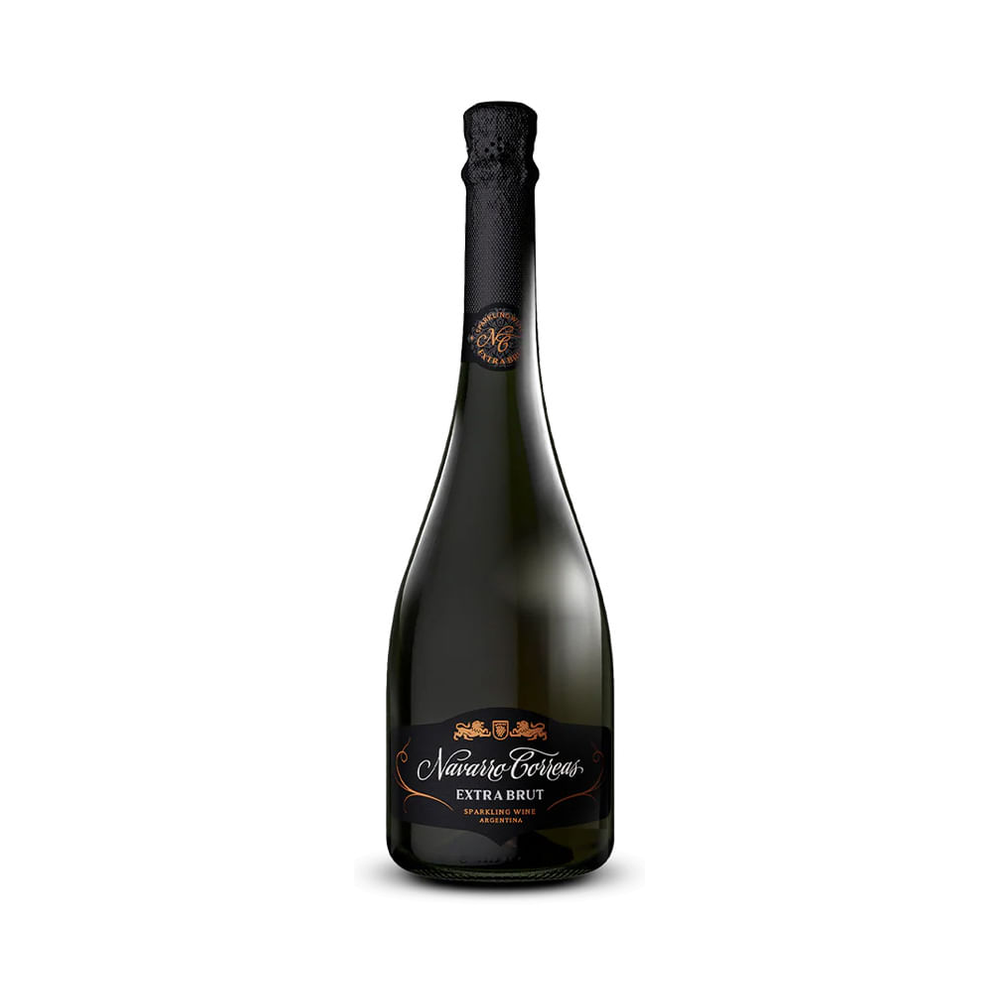 Botella de Navarro Correas Extra Brut; foto de referencia