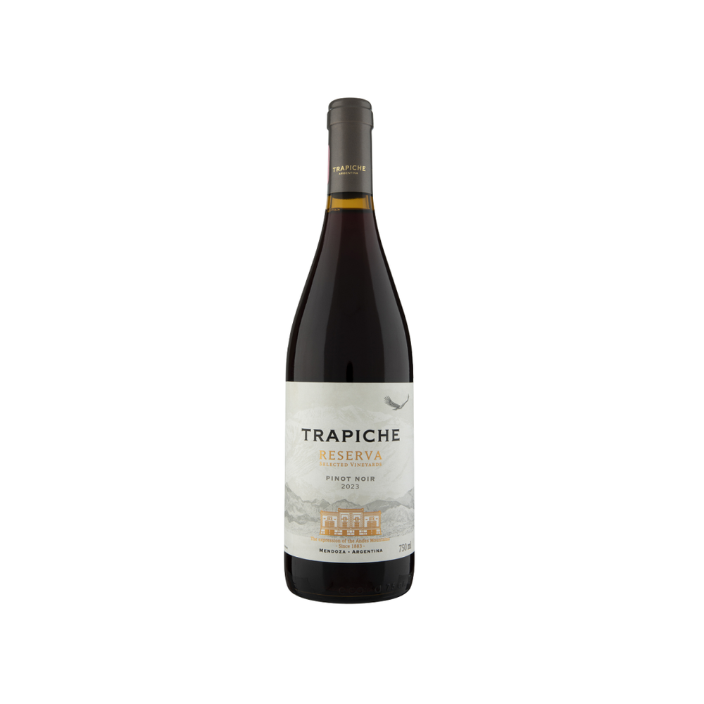 Botella de Trapiche Reserva Pinot Noir; foto de referencia